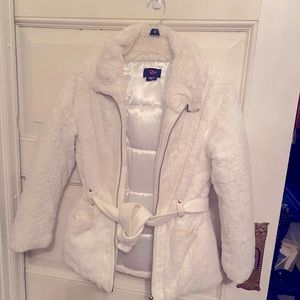 I.Z Byer girl White Winter jacket size M 10/12